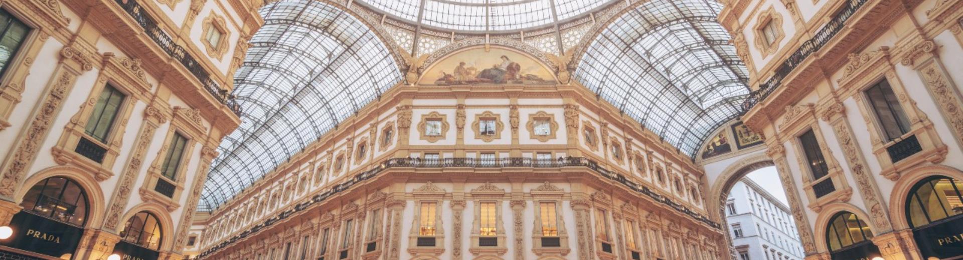Stroll through the Galleria di Milano, considered the 